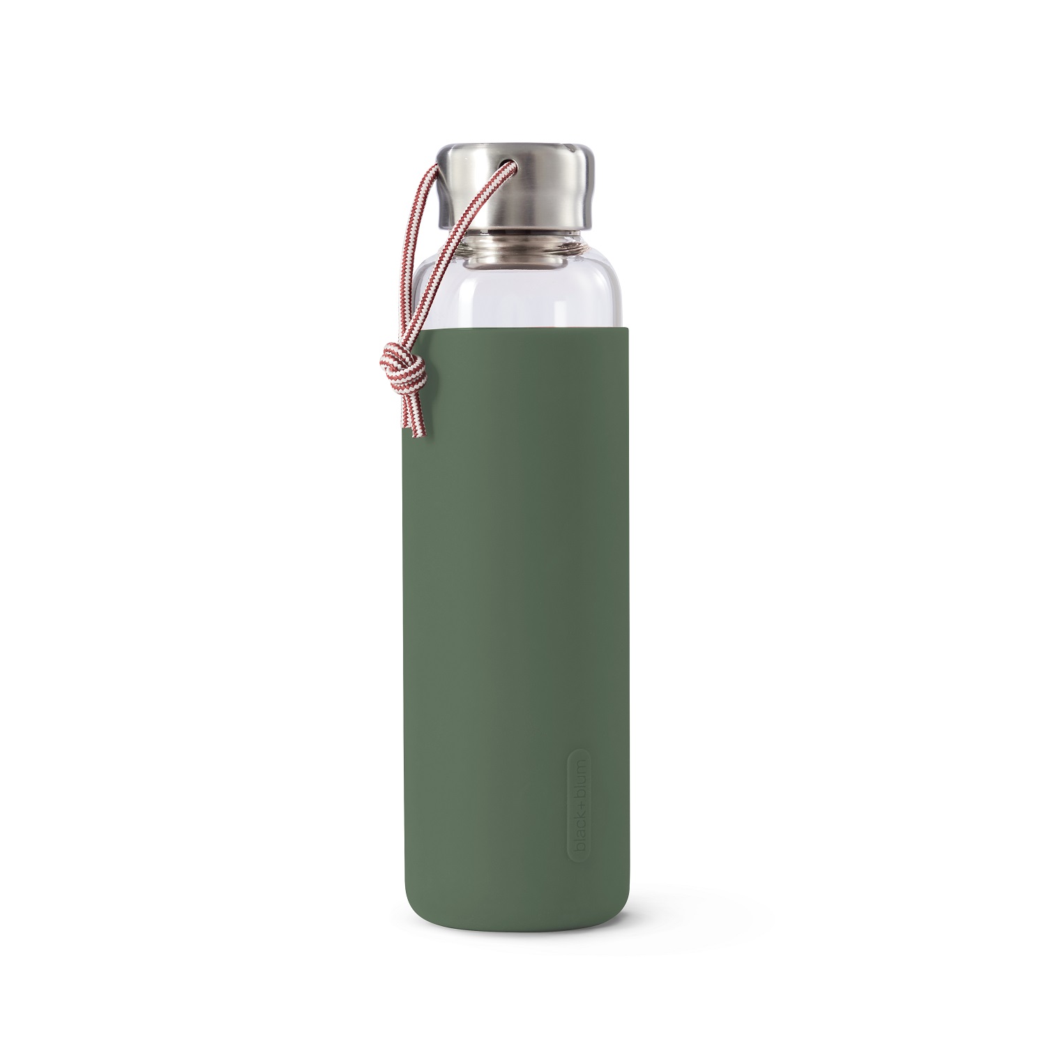 Black+Blum Glas-Wasserflasche, Olive, 600 ml